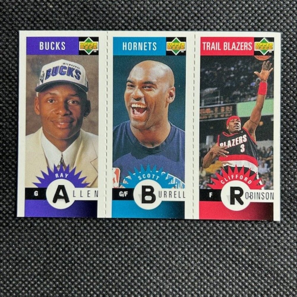 1996 Collector's Choice Mini Cards Ray Allen ROOKIE RC #M136 Milwaukee Bucks